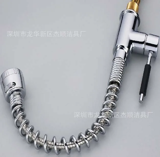 new arrival chrome brass pull out kitchen mixer faucet