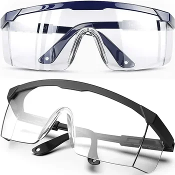 2Pcs Anti-Splash Work Safety Glasses Eye Protecting Lab Gogg...