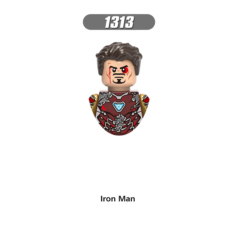 Iron Man Bausteine für Spielzeug und Geschenke, Mini-Actionfiguren, Kinder-Bausteine für Partygeschenke