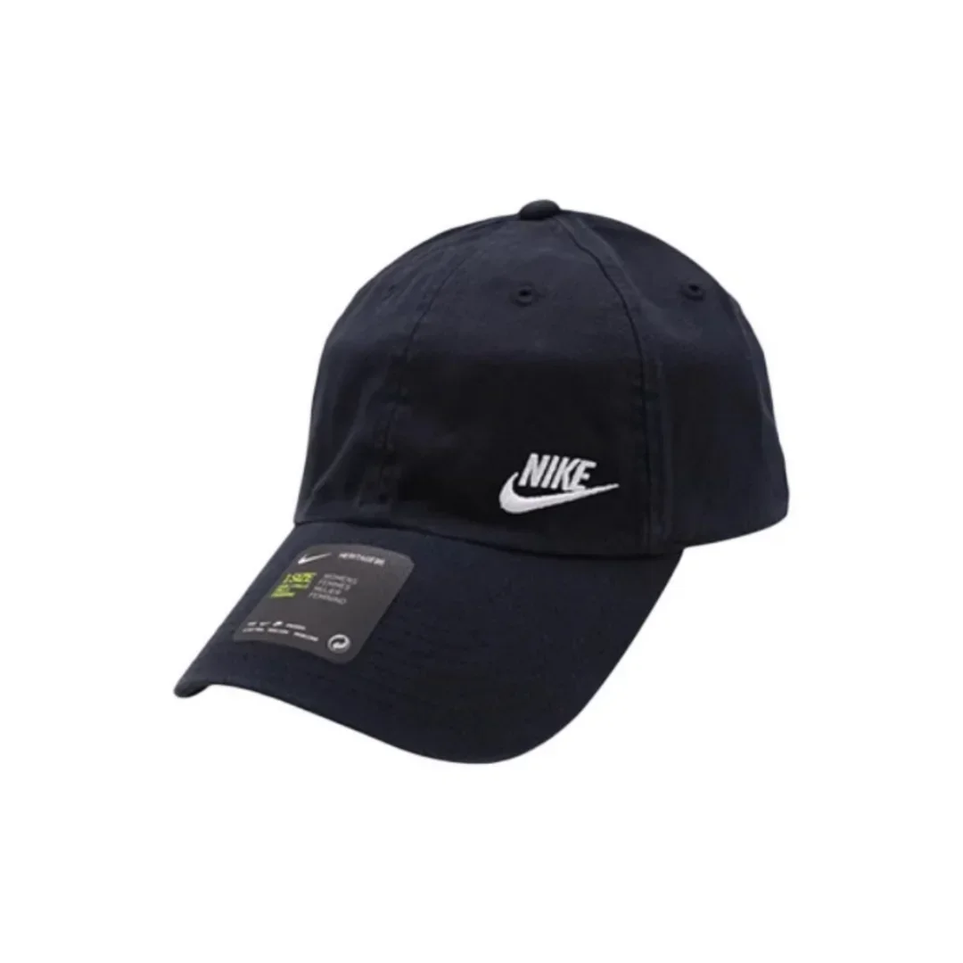 Nike Classic Embroidered Side Hook Logo Sports Baseball Cap for Men and Women Couples Suitable for Head Circumference 55-60