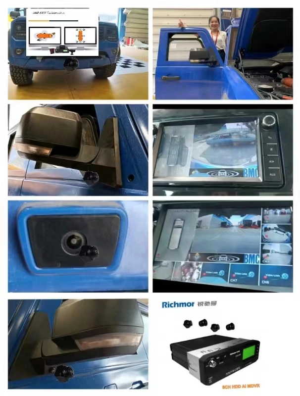 Fahrzeug-CCTV-System 3D 360-Grad-Vogelansicht für Bus, LKW, Anhänger, Auto, Rückfahrhilfe
