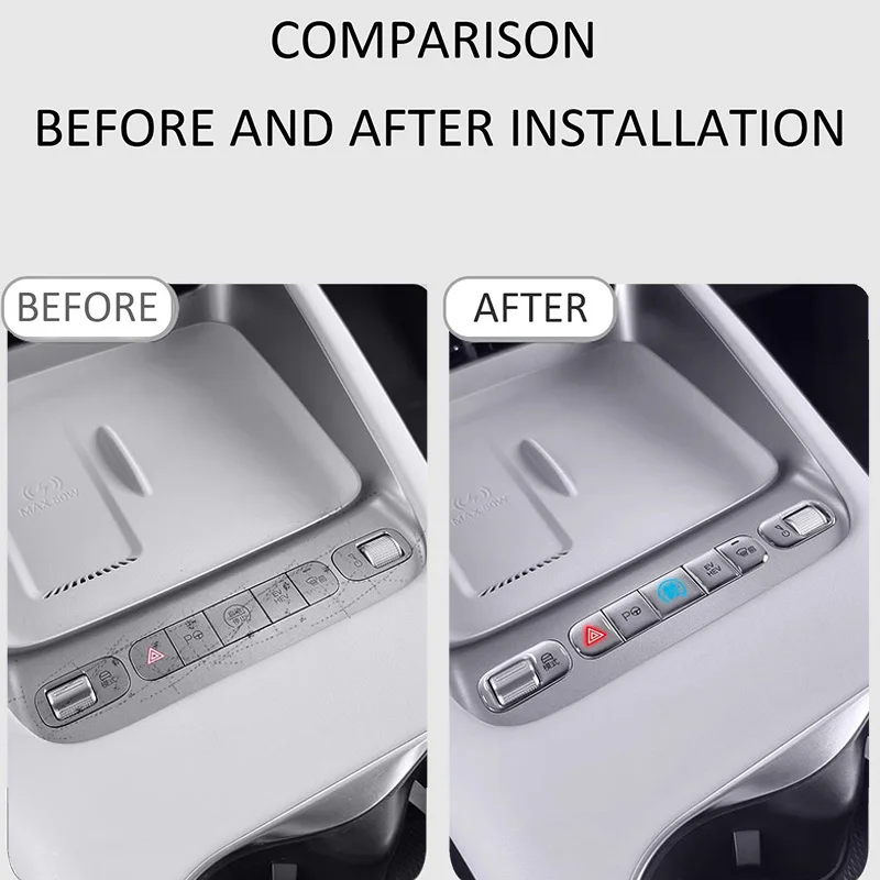 For BYD Sealion Sea Lion 06 DM-i EV 2025 Center console Anti Scratch Window Switch Panel Button Resin Decals Protector Sticker