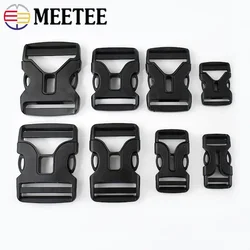 Meetee 2/5/10pcs 20-50mm Plastic Release Buckle Backpack Strap Adjust Buckles DIY Webbing Clip Hook Belt Clasp Luggage Accessory