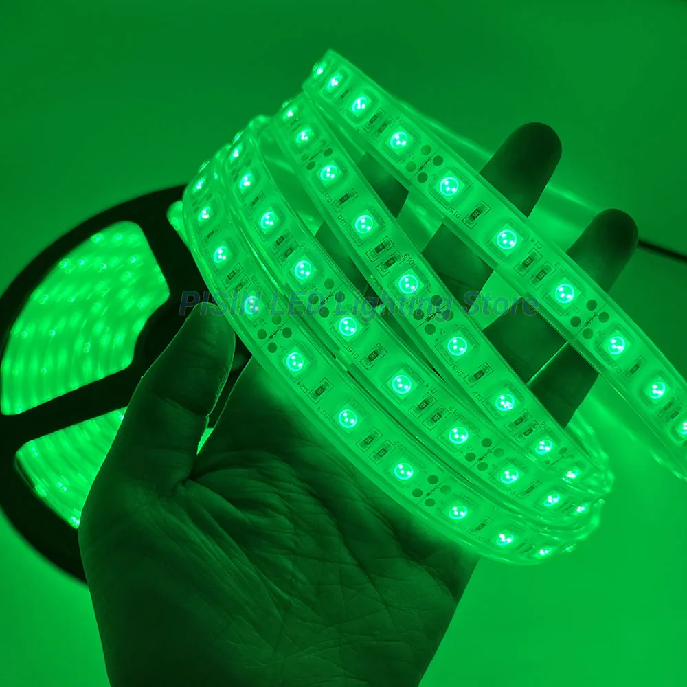 

Зеленый IP68 Водонепроницаемая светодиодная лента 12 В 24 В 5050 Светодиодная гибкая лента RGB Лампа Теплый белый Красный Синий Для бассейна Аквариум