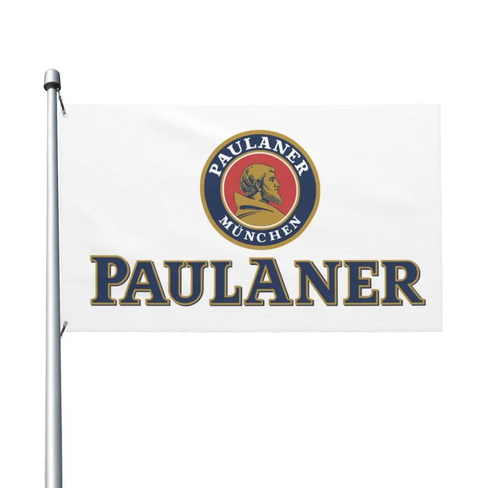 NUEVA Paulaner Banner de doble cara Bandera de brisa Bandera de jardín Bandera decorativa Banner de fiesta 3x5 pies (90x150 cm)