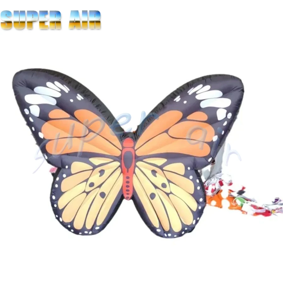Hermoso modelo animal inflable de diseño especial para decoración de fiesta mariposa inflable