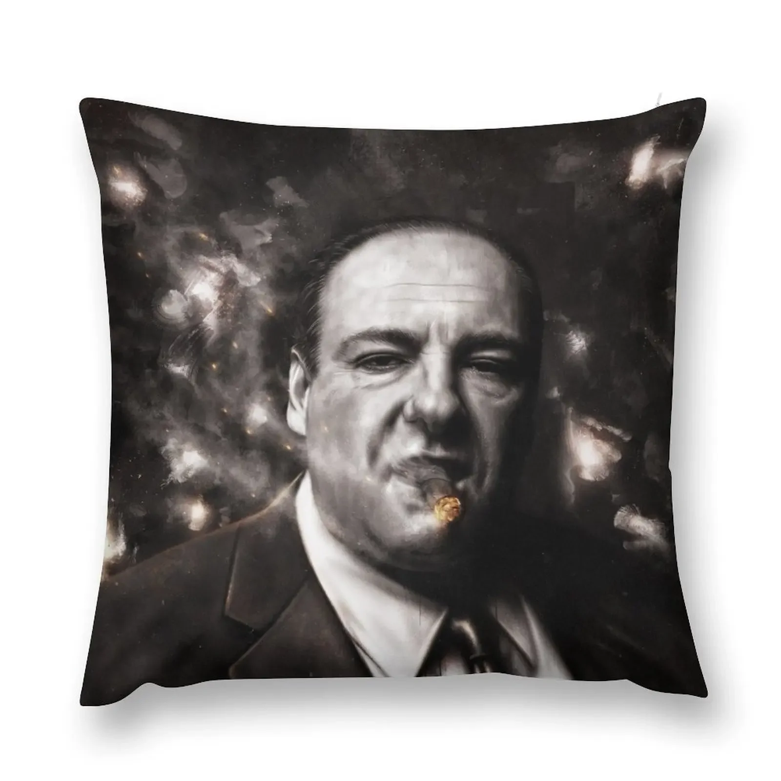 

The Sopranos - Tony Soprano Throw Pillow Elastic Cover For Sofa Room decorating items pillow