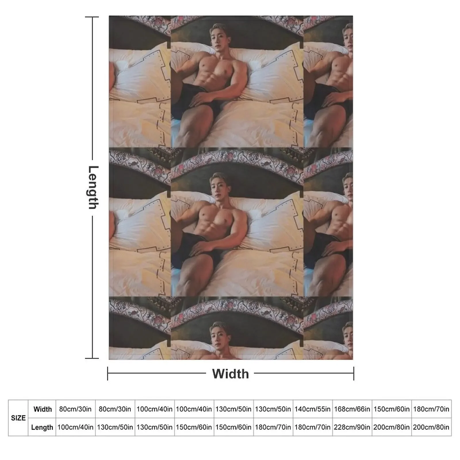 Sexy Wonho monsta x Throw Blanket Tourist Sofa Quilt Blankets