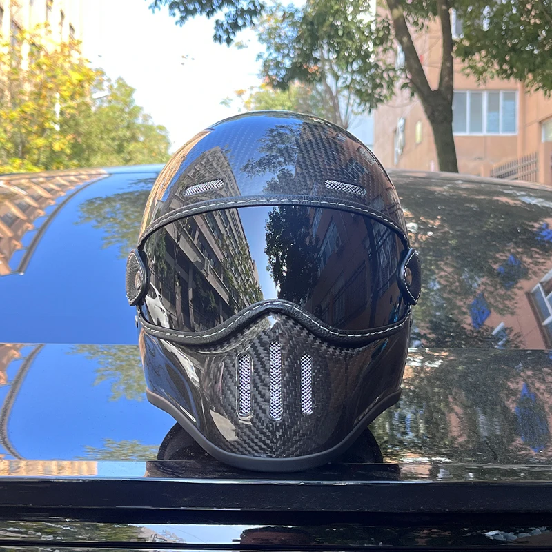 ORZ-801 Punk Retro Motorcycle Helmet Moto Racing Helemt Motocross Capacete  Vintage Helmet Full Face Motorcycle Riding Helmets - AliExpress 201355758