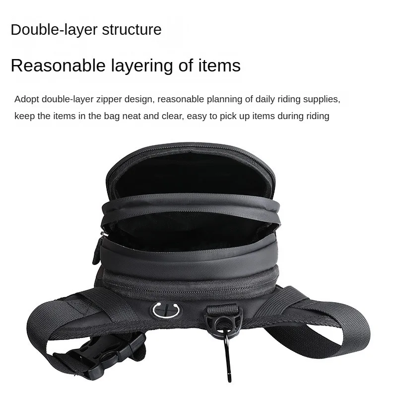ESLNF-حقيبة جانبية للساق للدراجات النارية ، قشرة صلبة مضادة للماء ، حقائب خصر غير رسمية خارجية ، حقيبة هيب بوم للدراجات النارية ، إيفا