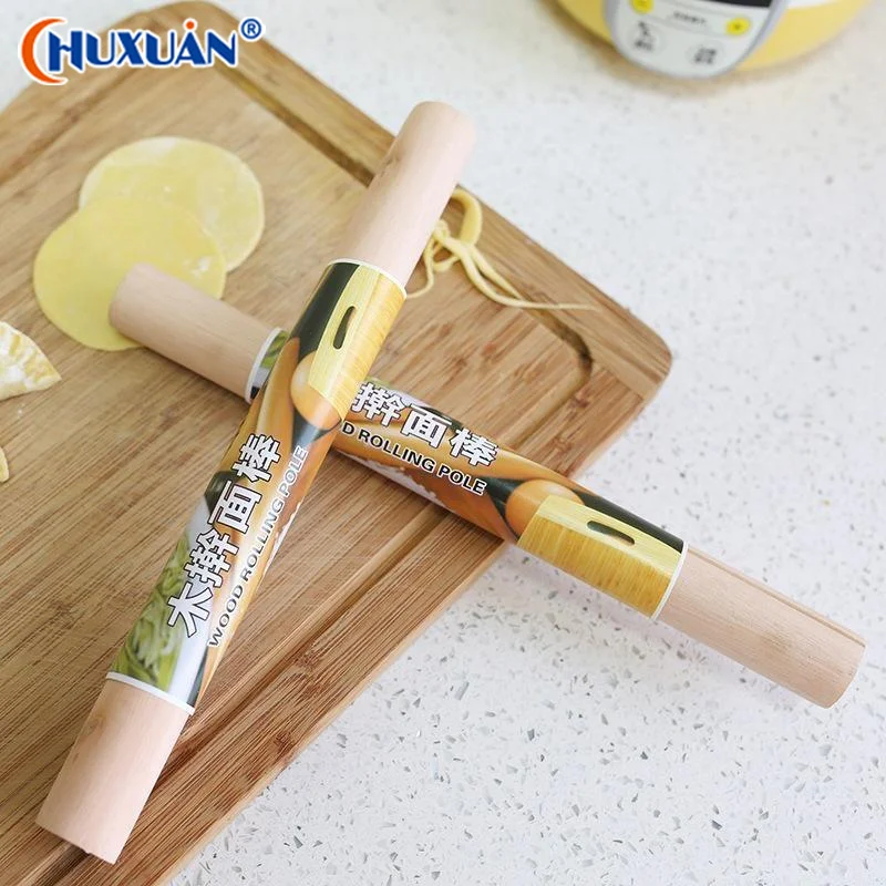 Q Wooden Rolling Pin Smoothing Texture Sturdy Wood Small Rolling Pin Solid Construction Baking Rolling Pin Pizza Dough