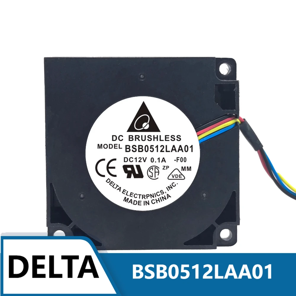 

DELTA BSB0512LAA01 12 В 0,10 А ШИМ турбовентилятор охлаждения 5010