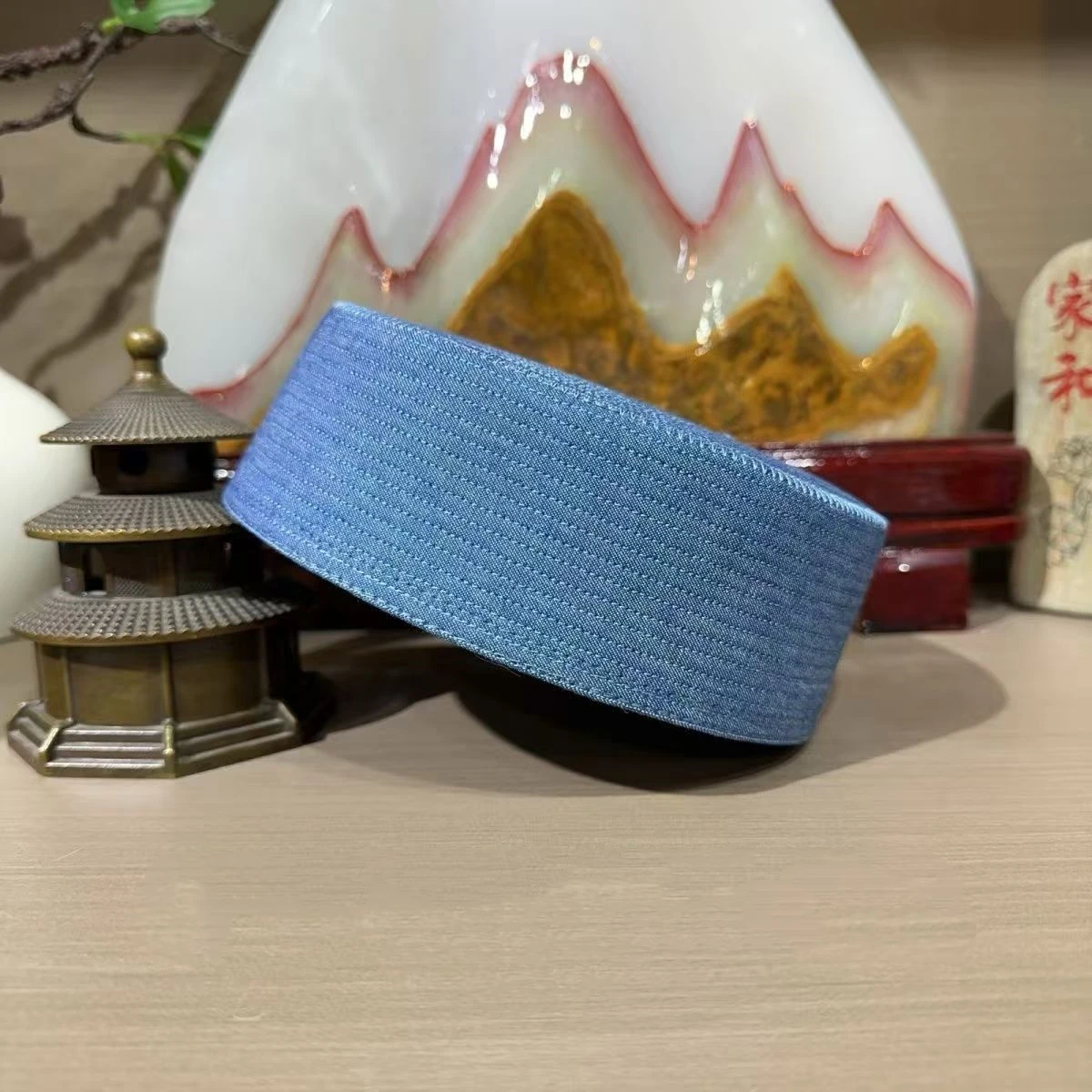 Free Shipping Muslim Caps For Men Clothing Prayer Hat Islamic Taqiyah Kufi Tax Products Kippa Turkish Modern Polyester 03571