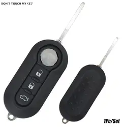 3 Button Remote Car key Shell Fob Case For Fiat 500 abarth Panda Punto Bravo 2 Ducato Tipo Doblo 500x 500l 500e Auto Uncut Blade