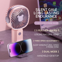 Mini USB Handheld Fan Multi-Functional Desktop With Stand Eectric Fan Students Outdoor Portable Portable Small Fan