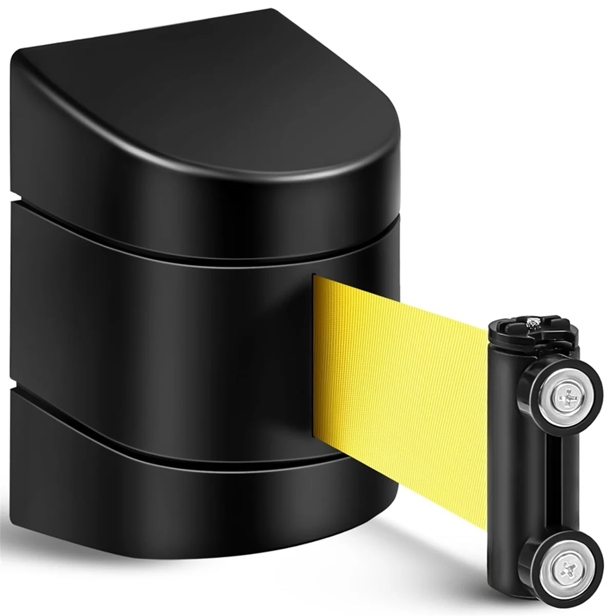 16.4 피트 마그네틱 벽 마운트 개폐식 벨트 배리어, 군중 제어 벽 배리어 고정 안전 벨트, ABS 케이스 포함