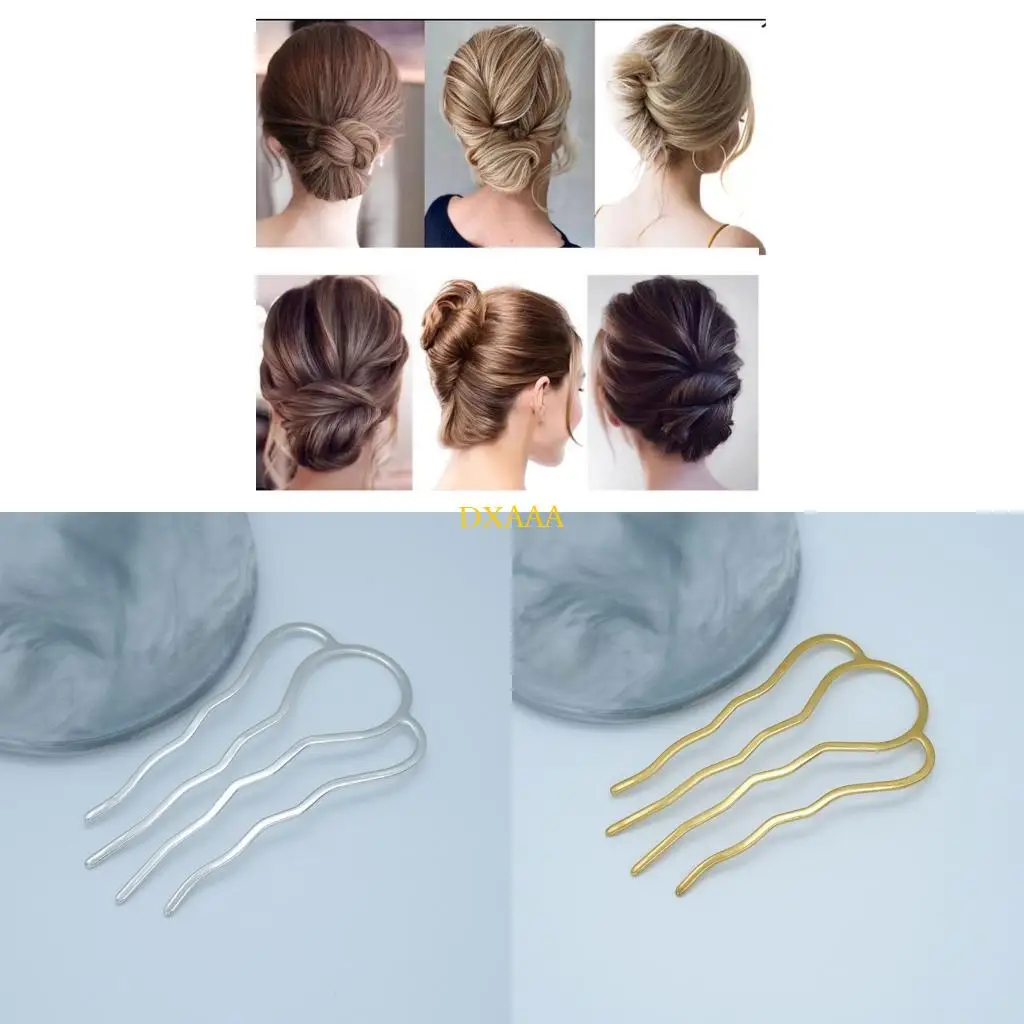 

DXAA Metal Hair Clip Comb Practical Hairpin For Easy Messy Bun Updos Hairstyles Lightweight Hair Accessories