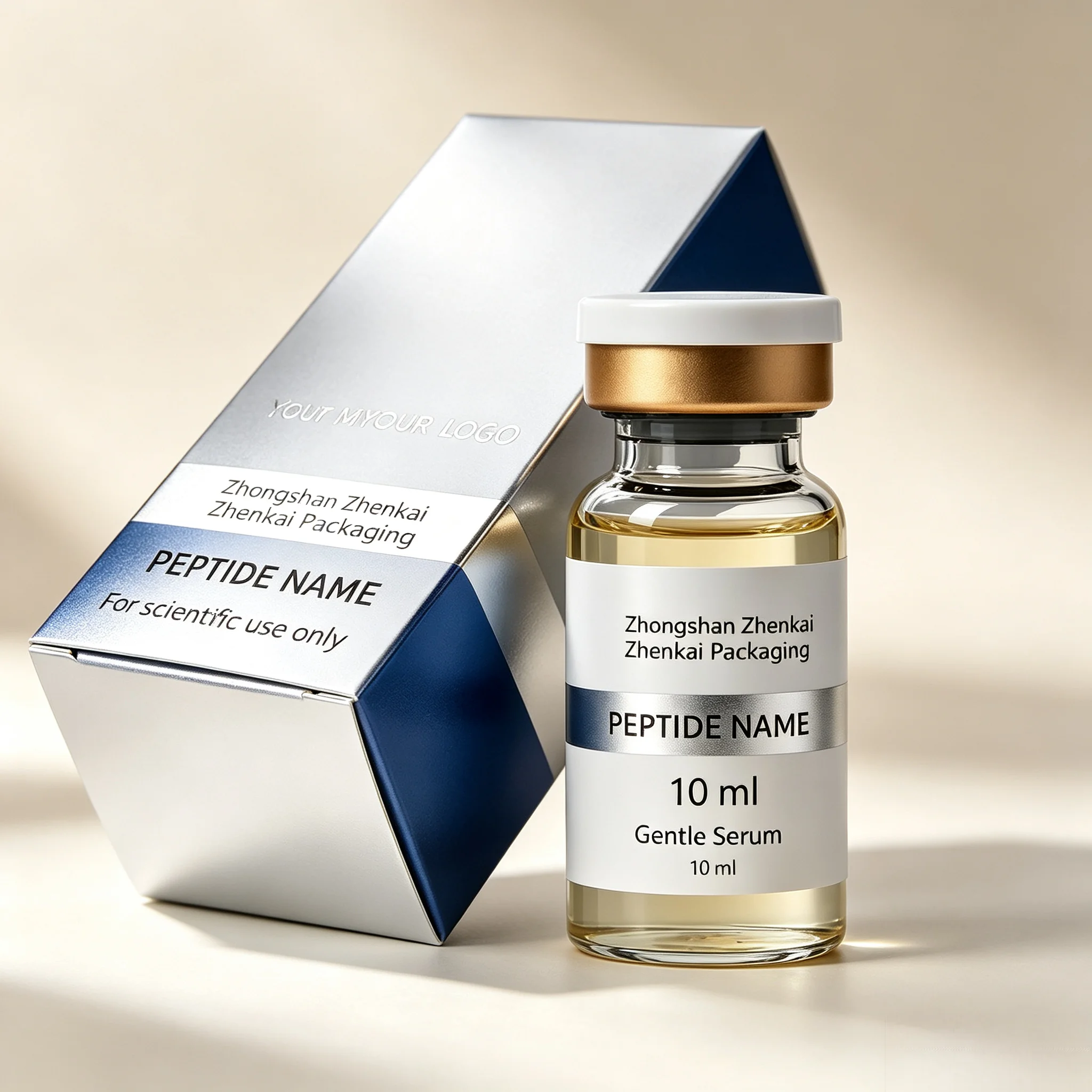 Nutrition Of Fitness - Premium wasserdichtes, selbstklebendes Peptid-Flaschenetikett, individueller HD-Vinyl-Aufkleber