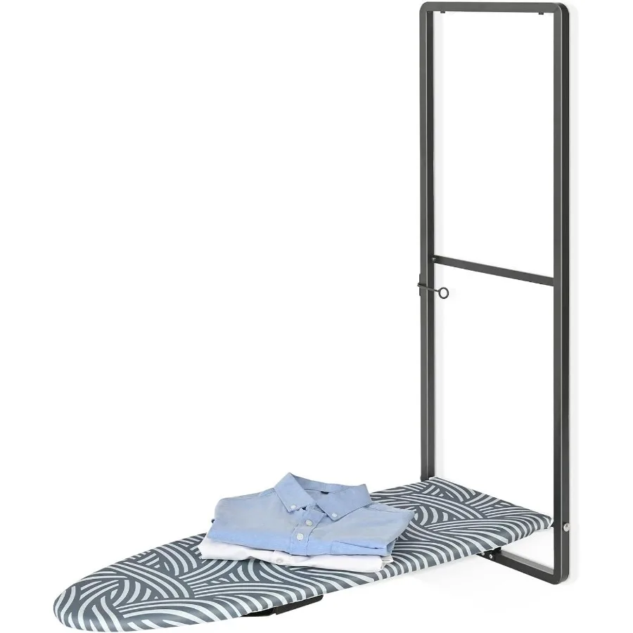 

Over Door Ironing Board, Hanging Ironing Board with Iron Holder, 36" X 12" Compact Fold Down Iron Board for Small Spaces, Remova