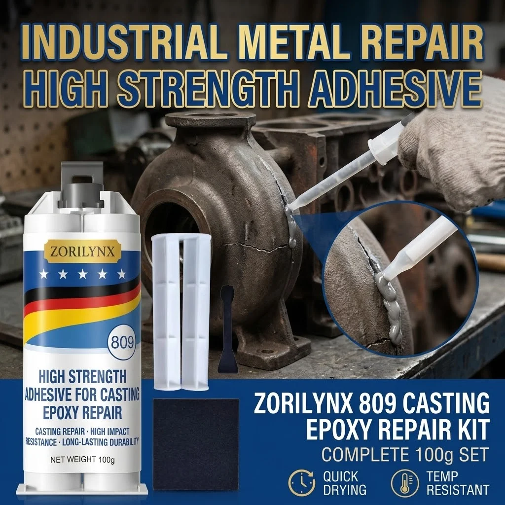 High-Strength Metal Repair Epoxy Adhesive Heat & Cold Resistant Welding Glue Leak Repair Tool Metal Repair Paste ZORILYNX