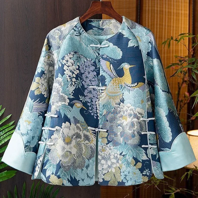 chinese-style-versatile-explosion-2025-phoenix-peony-guochao-retro-style-temperament-jacket-women's-chinese-style-retro-buckle