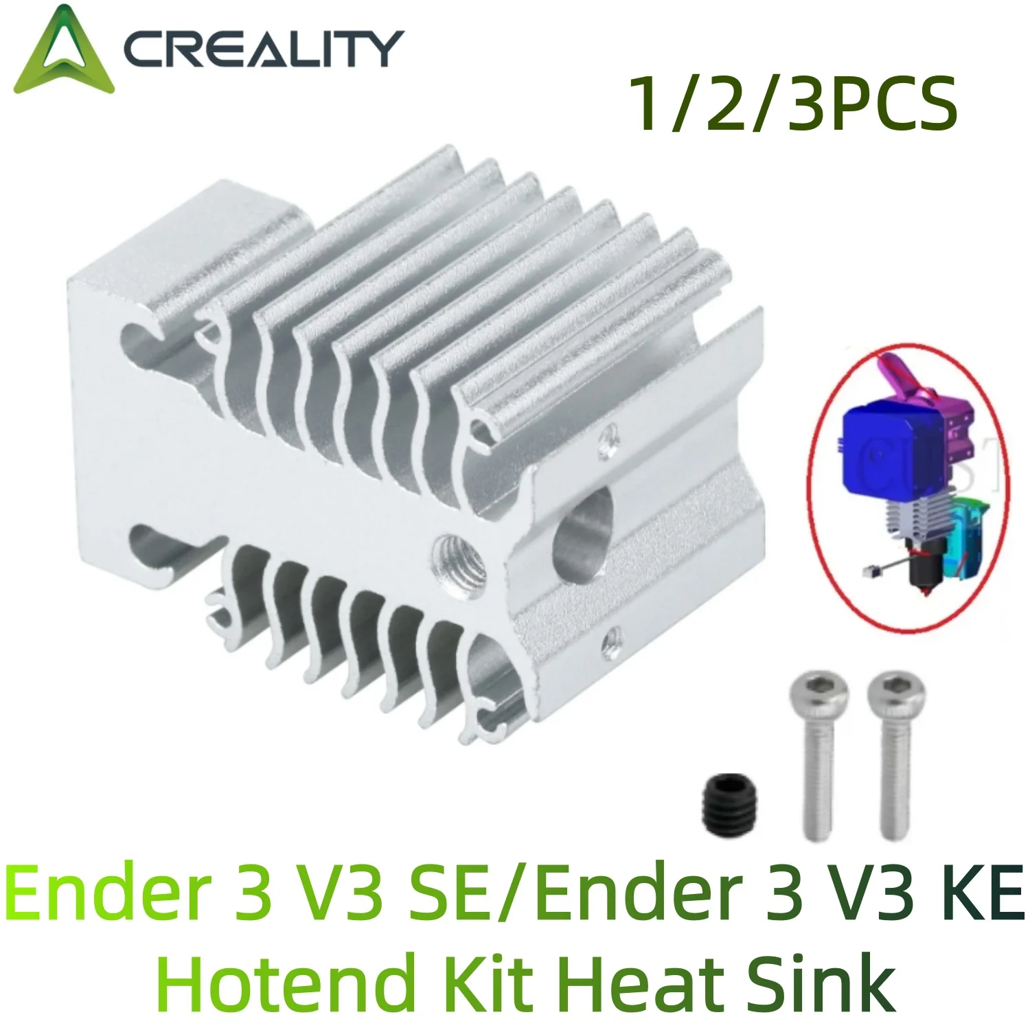 Creality Ender 3 V3 SE Hotend Heatsink For Ender 3 V3 KE Accessories Ender3 V3 KE Hotend Kit Radiator Heat Sink 3D Printer Parts
