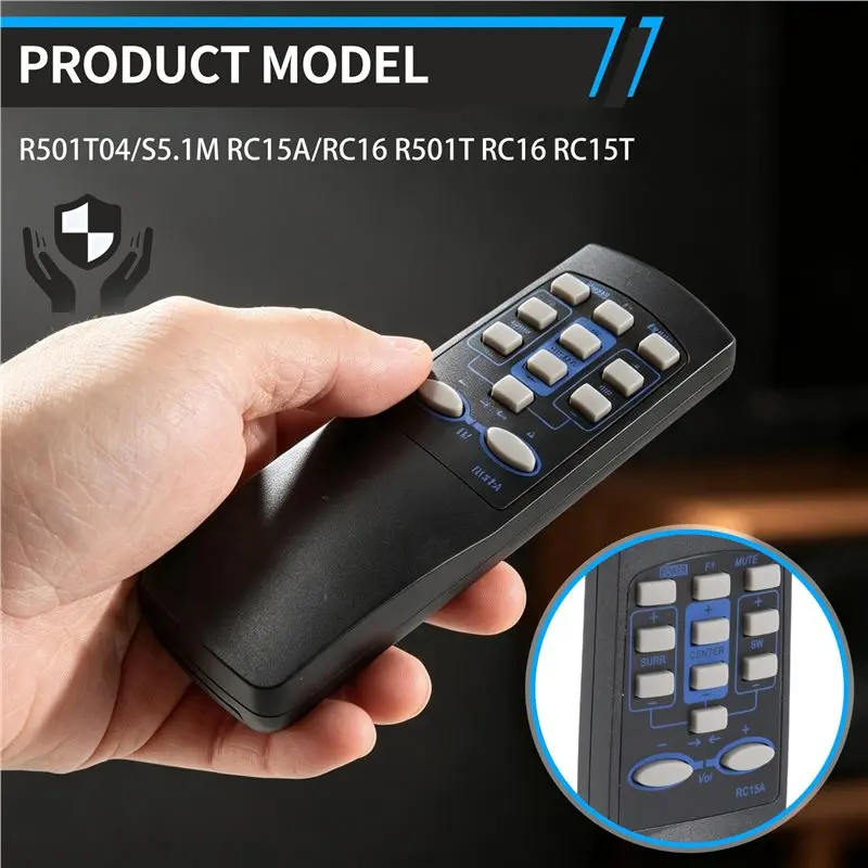 New--Remote Control Suitable For Edifier Sound Speaker System R501T04/S5.1M RC15A/RC16 R501T RC16 RC15T