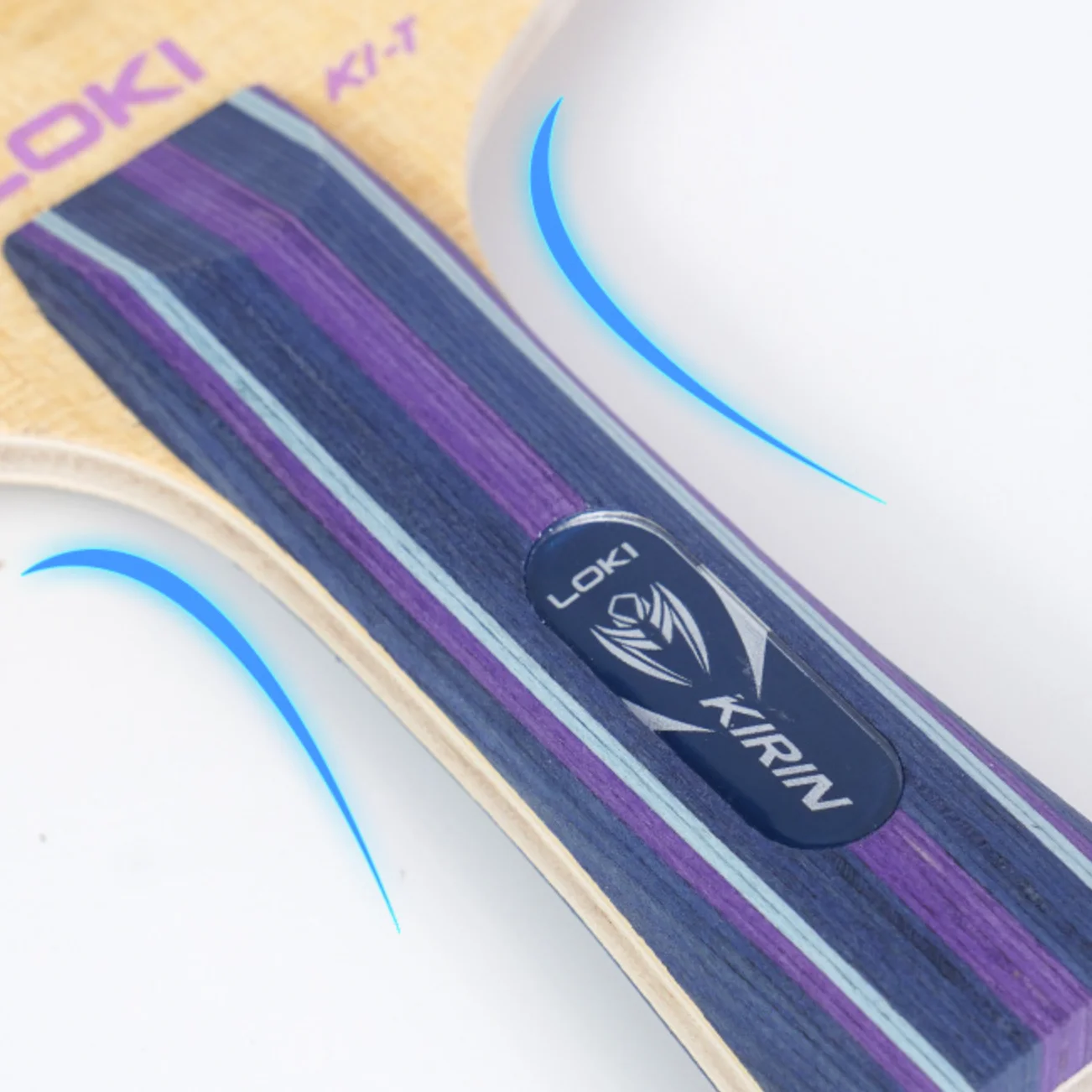 الأصلي لوكي تنس الطاولة بليد كيرين K1-T 5ply الخشب بينغ بونغ Racksts كيرين سلسلة شفرة FL مضارب الخشب النقي