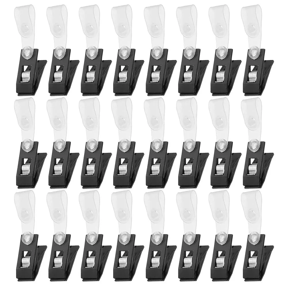 

50Pcs Garden Flag Clips Windproof Small Flags Fixing Clamps Durable Plastic Flagpole Holder Outdoor Use Flag Clips