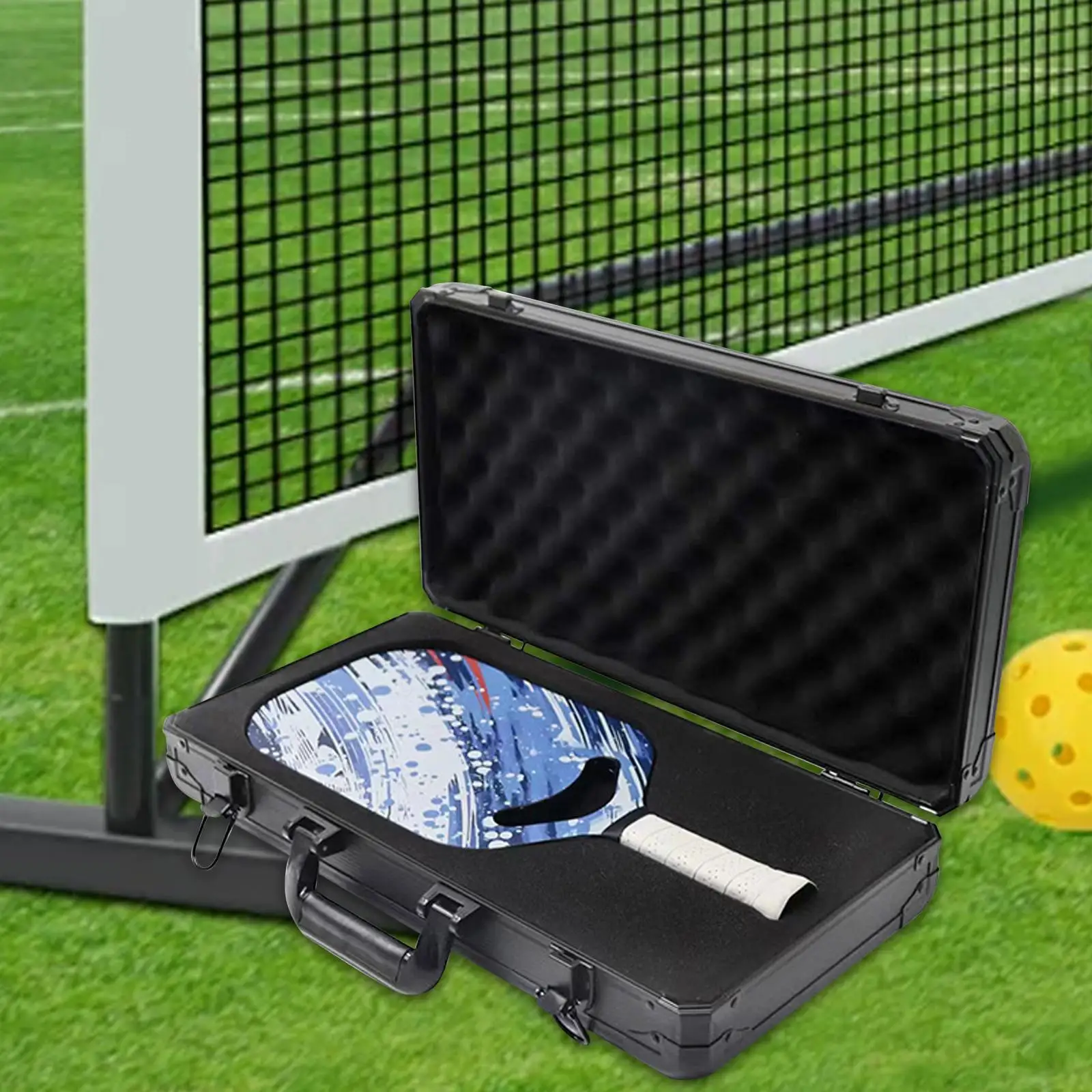 

Pickleball Racket Suitcase Carrying Case Protector Stylish Portable Storage Bag Paddle Holder for Travel Racquet Collection