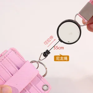 Unisex Business Name Card Holder, Identidade Lanyard, PU Neck Strap, Card Bus ID, IC titulares com bolsa de moedas, Badge Reel, 5 Bits 6 principais vendas colar de moeda china - №6
