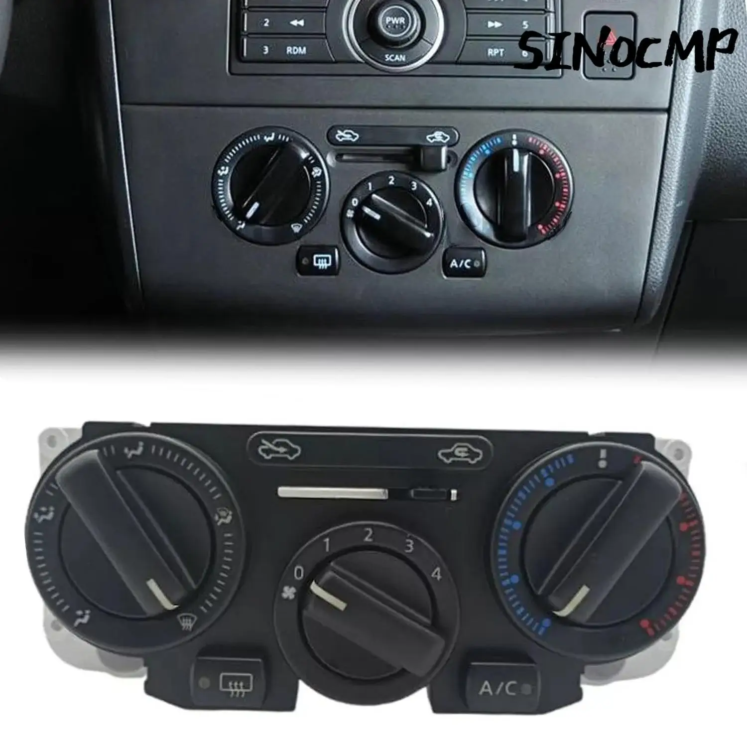 

1 шт. кнопка переключения панели управления климат-контролем обогревателя 27510-ED50A для Nissan Versa Tiida 2004-2011, автомобильные детали