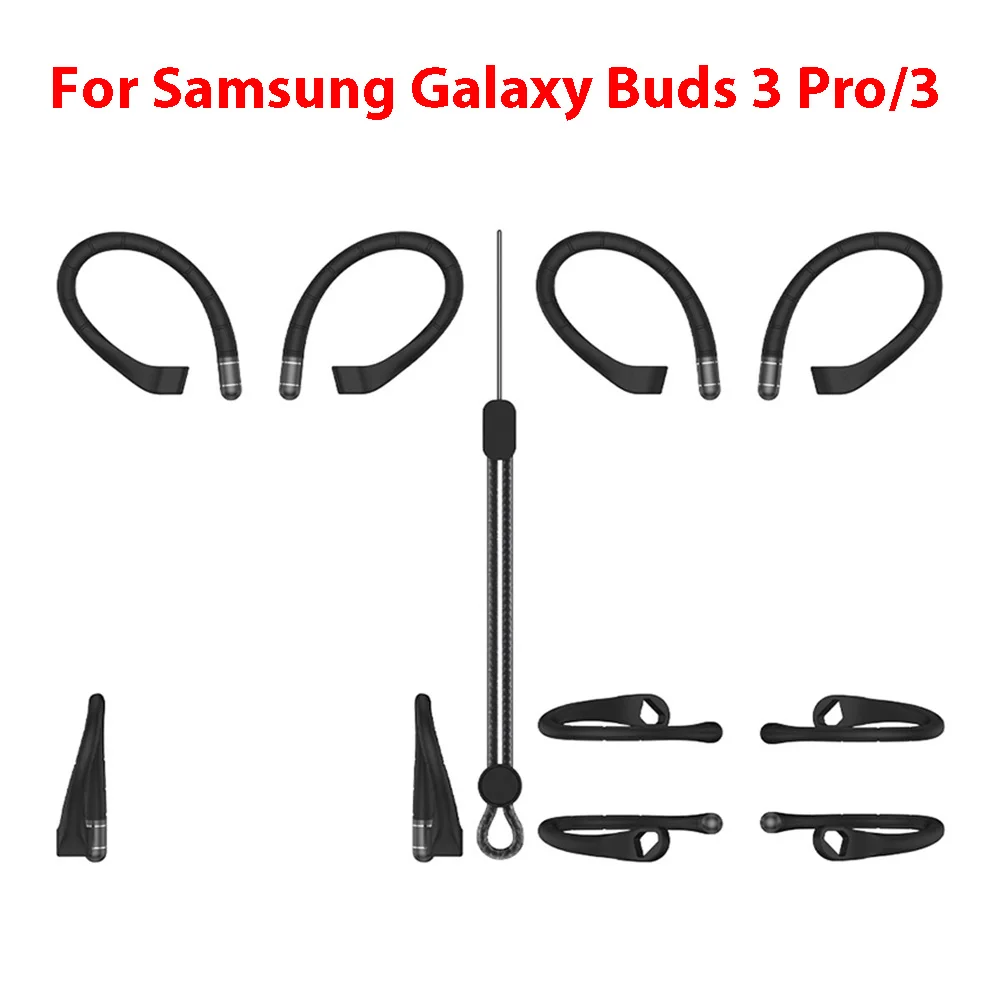 

For Samsung Galaxy Buds 3 Pro/3 Bluetooth-compatible Earbuds Silicone Ear Hooks Set Wireless Earbuds Accessories