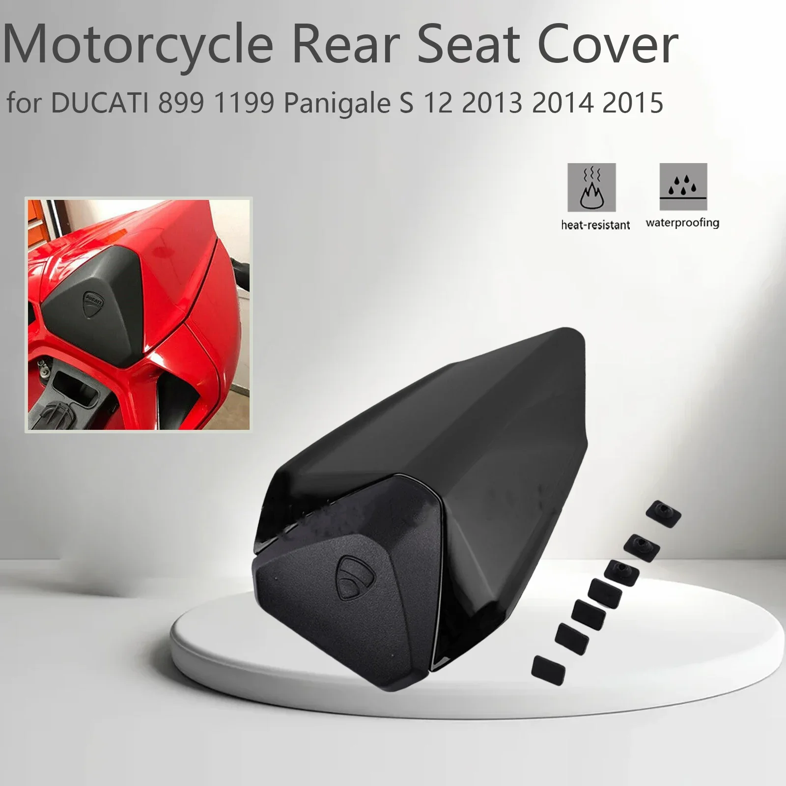 

Motorcycle Rear Seat Passenger Cover Fairing For Ducati 1199S 1199R Ducati 899 Panigale 2012 2013 2014 2015 ABS Carbon Black Red