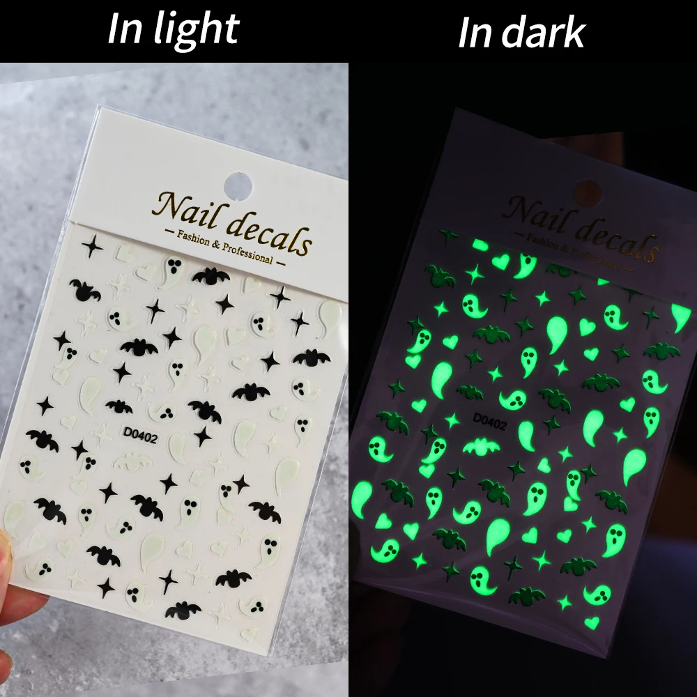 6 colores 3D luminoso Hallowee - Nail Art Queen reseña y precio