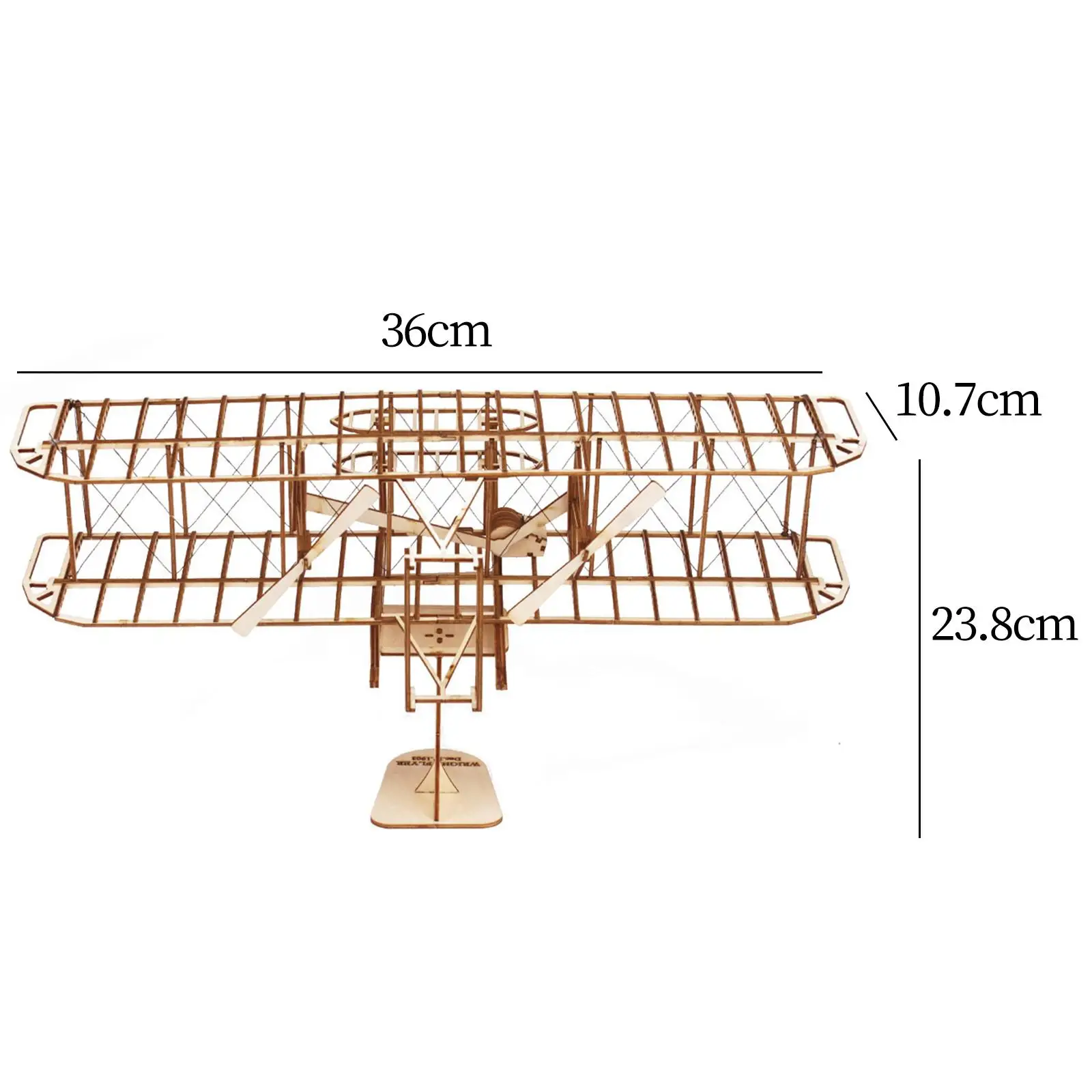 Wooden Airplane Model Table Centerpiece Puzzle Photo Props Desktop Plane Decoration Christmas Decorations Vintage Airplane Decor