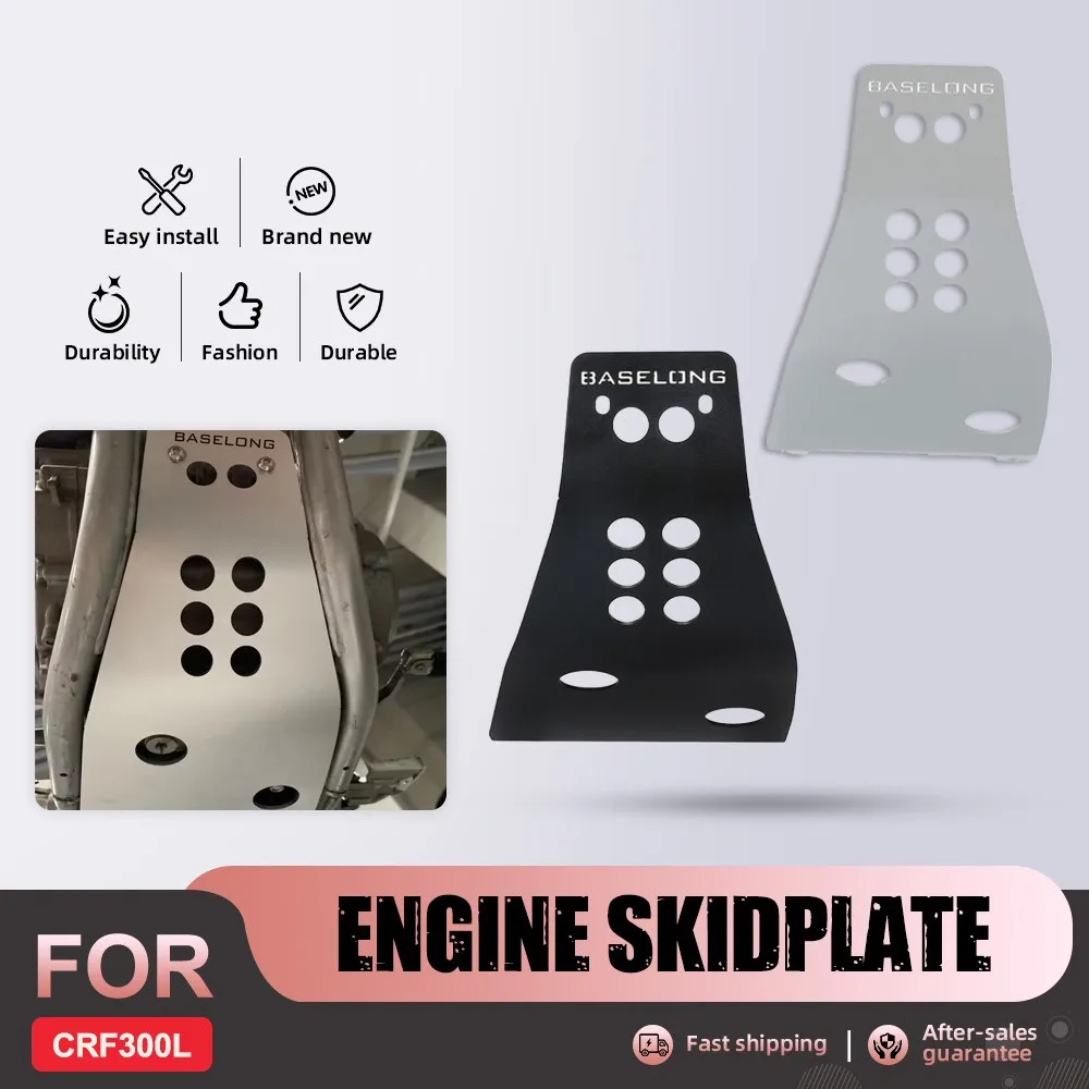 

For Honda CRF 300L 2021 2022 2023 2024 2025 CRF300L Motorcycle Modifications CNC Skid Plate Engine Guard CRF 300 L Accessories
