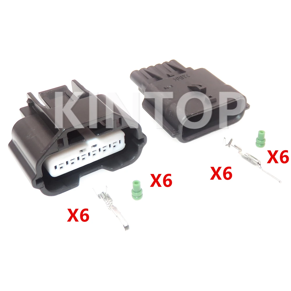 1 Set 6 Pins 7282-8850-30 Auto Low Power Waterproof Socket AC Assembly For Nissan 7283-8850-30 Car Air Flowmeter Cable Plug