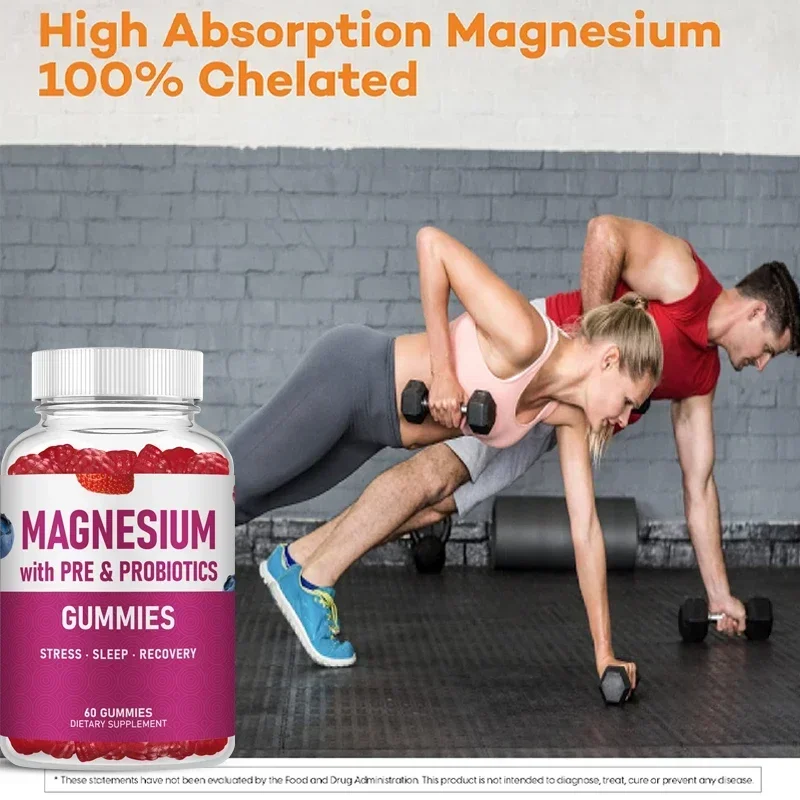 1 bottle Probiotic magnesium glycinate fudge supports bone health and provides healthy food for energy metabolism