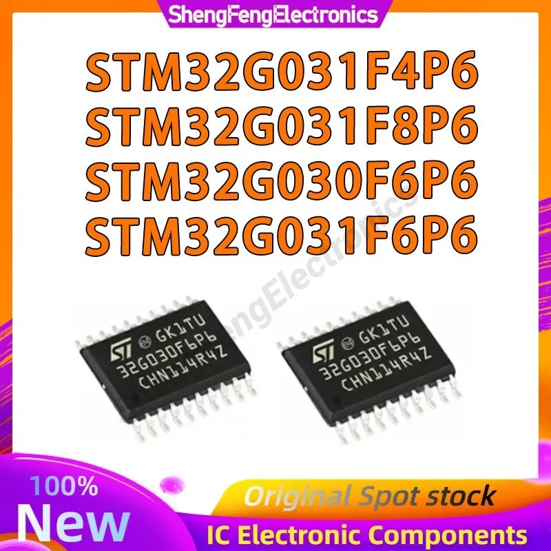 

STM32G030F6P6 STM32G031F4P6 STM32G031F6P6 STM32G031F8P6 STM32G030F6 STM32G031F4 STM32G031F6 STM32G031F8 STM32G IC Chip SOP20