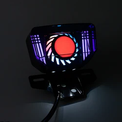 Motorcycle Integration LED RGB Angel Eye Tail Lights Brake Light Stop Turn Signal Direction Blinker for TMX125/155 CG125 D7YA