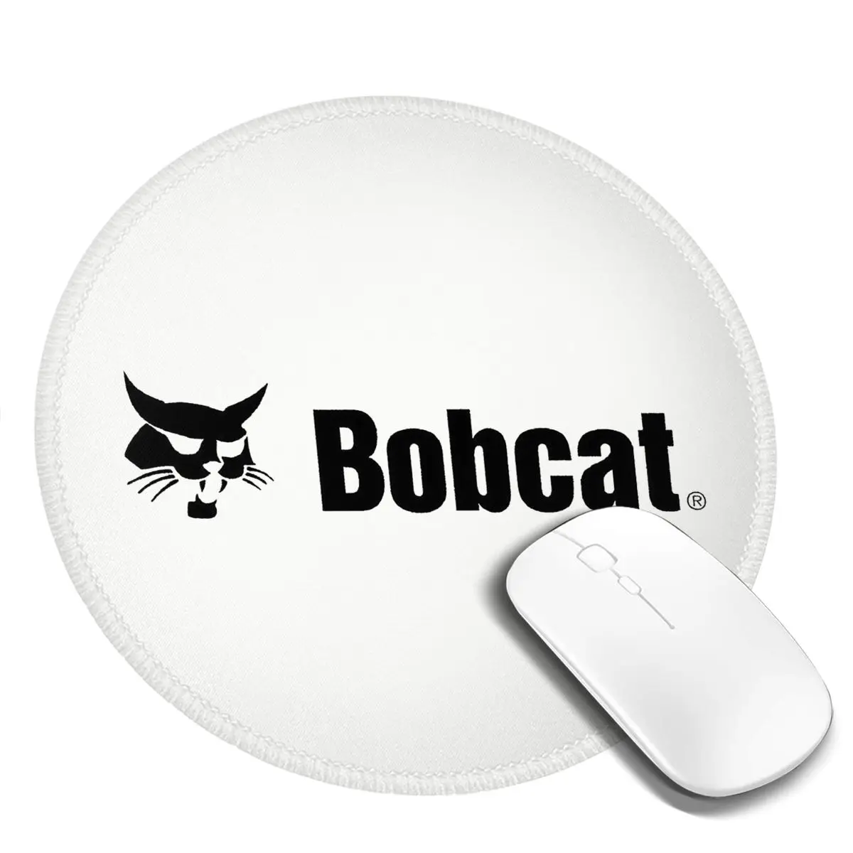 

Круглый коврик для мыши с логотипом Bobcat, коврик для клавиатуры и мыши, коврик для геймеров, коврик для ноутбука, коврик для офисного стола