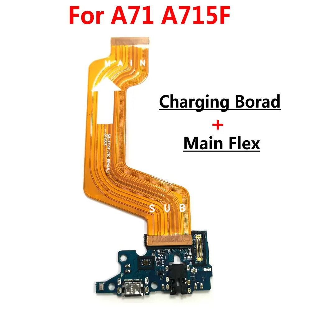 

For Samsung A71 A715 A715F Original USB Charging Dock Port Board Connector Main Motherboard Flex Cable