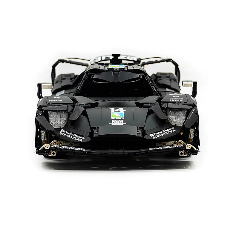 MOC Y18006 テクニカルレーシングスポーツ車両 1:8 モデル AMR プロハイパーカービルディングブロック組み立てるパズル DIY おもちゃクリスマスギフト子供