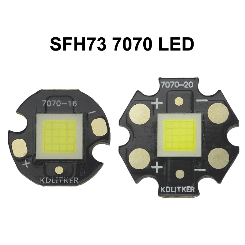 

SFH73 16x Core 3 В 40 А 1000 люмен 6500 К 3000 К SMD 7070 светодиодный фонарик DIY шарик высокой мощности