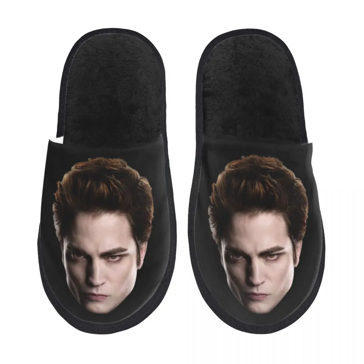 Custom The Twilight Saga Edward Cullen Comfy Scuff Memory Foam Slippers Women Spa House Shoes