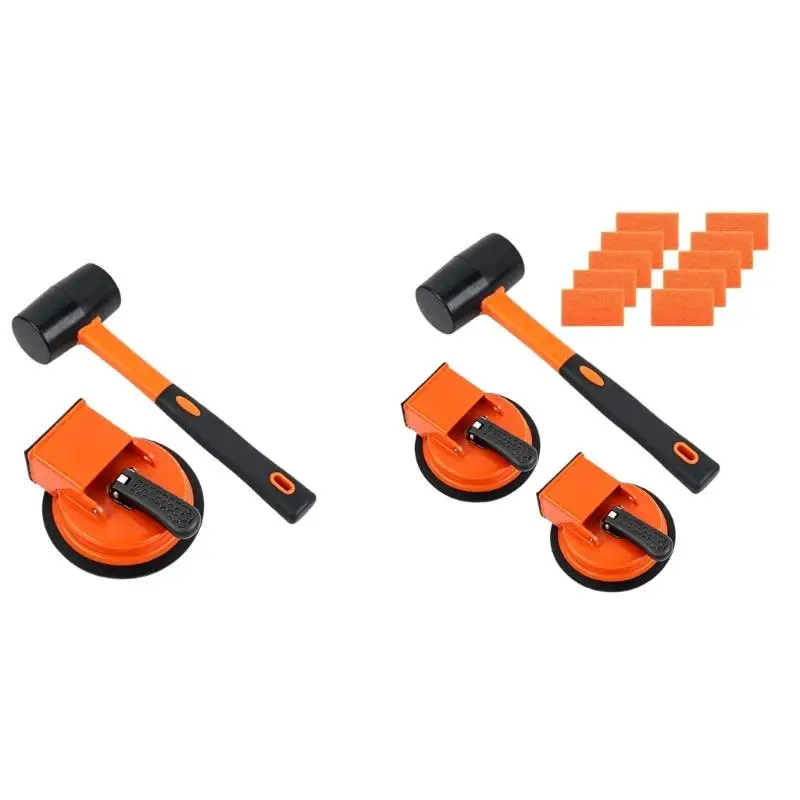 Double Suction Cup Lifters For Construction Home Renovations With Sturdy Iron And Silicone Materials Vacuum Grippers D2RD