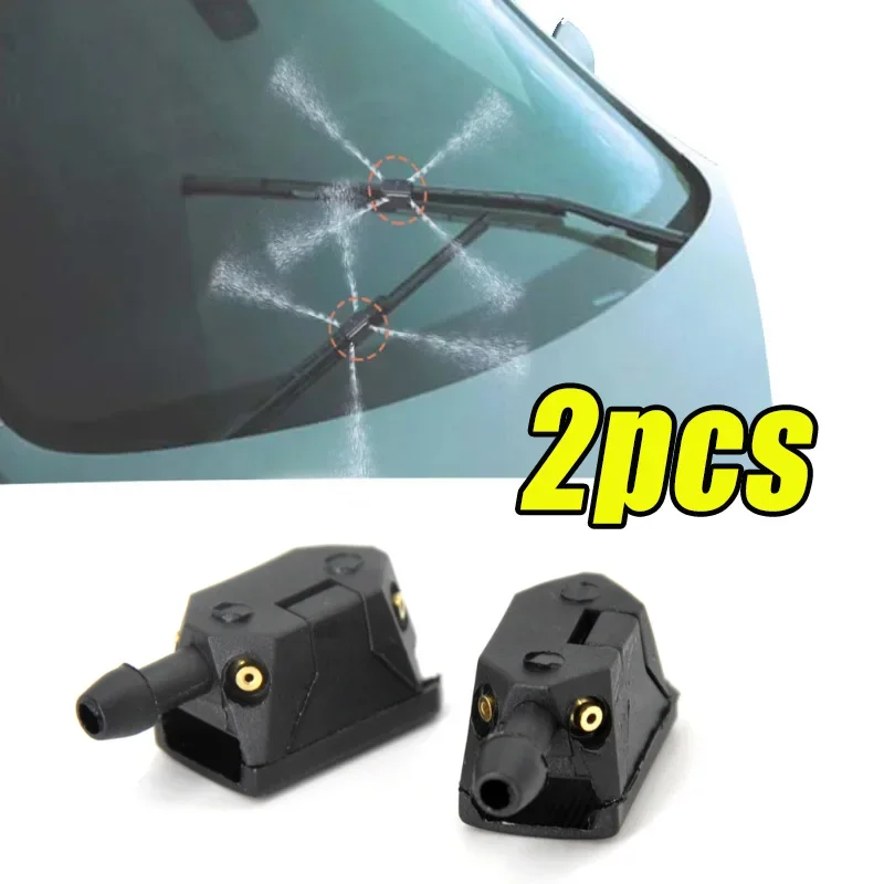 

2Pcs Car Nozzle Modified Nozzle Windscreen Wiper Arm Four Holes High And Low Adjustable Easy Installation Car Accessories