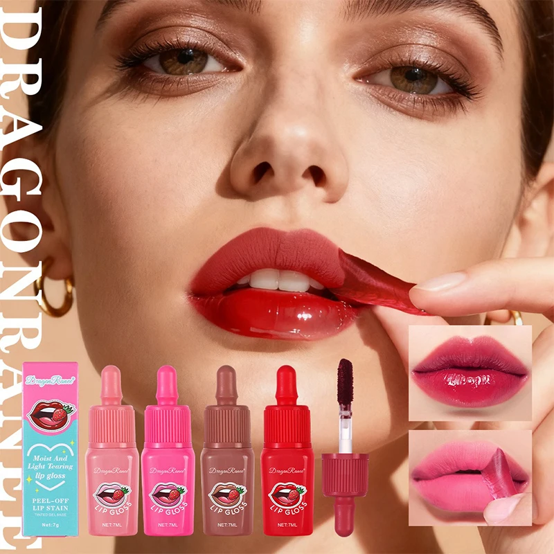 Waterproof Peel Off Lip Stain Long Lasting Not Fade Matte Pink Red Lip Tint Natural Tear-off Tattoo Lip Glaze Lipstick Makeup - view 4