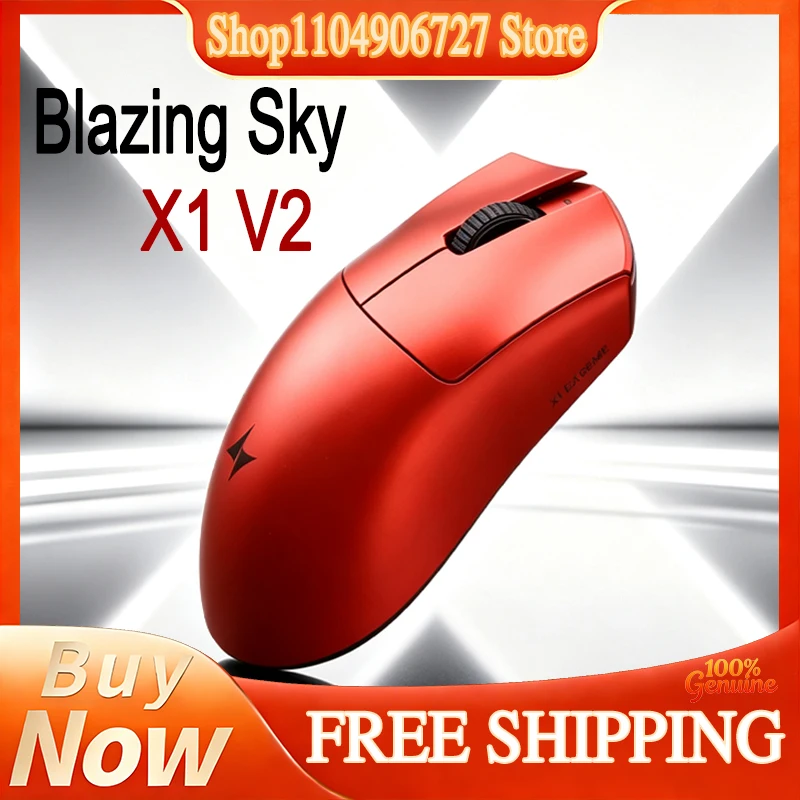 ATK Blazing Sky X1V2 Master Version Wireless Gaming Mouse Ergonomic For Medium Large Hands Low Latency Esports Mouse Valorant
